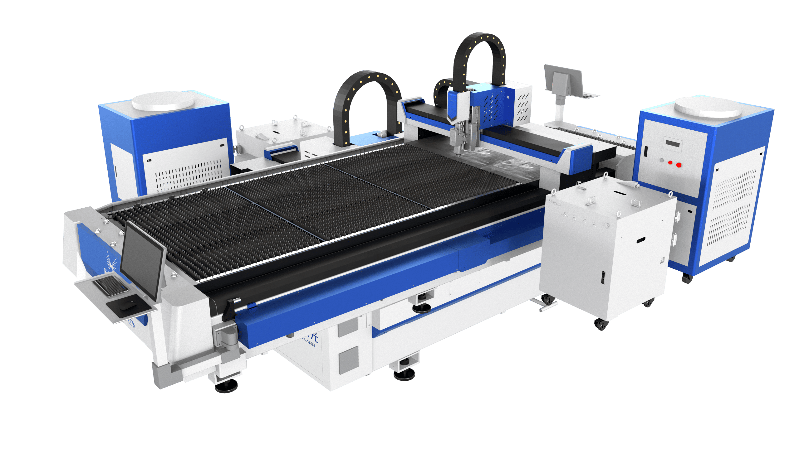 máquina de corte a laser de fibra de mesa única (3)
